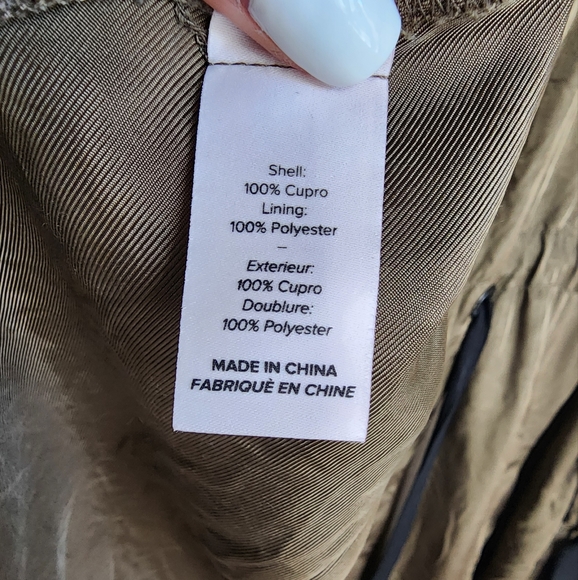 Cinq a Sept Mathieu Twill Jacket Women's S Olive Green Drawstring Waist … - Picture 10 of 11